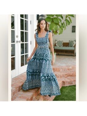 Omika Lana Maxi Dress in Zadie Mediterranean size XS